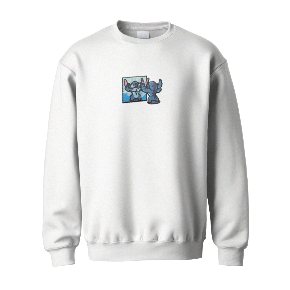 Güçlü Stitch nakışlı sweatshirt Guclu Stitch nakisli sweatshirt