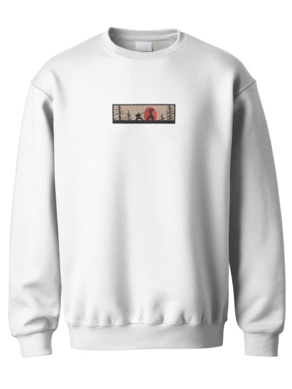 Kanlı Ay'da Savaş Nakışlı Sweatshirt