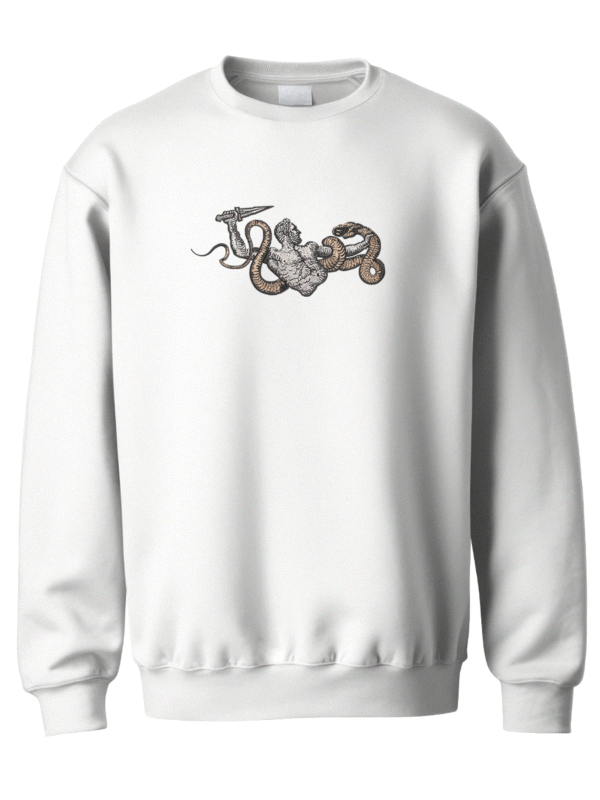 Herkül'ün Savaşı Nakışlı Sweatshirt