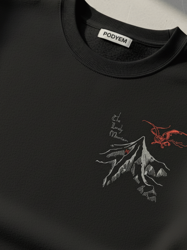 Yalnız Dağ Nakışlı Sweatshirt