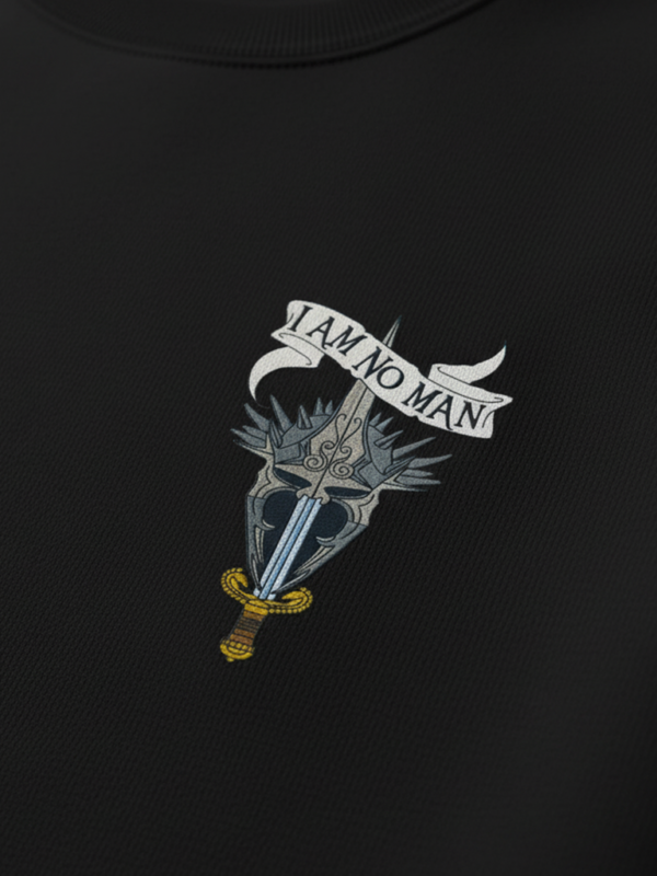I Am No Man Nakışlı Sweatshirt