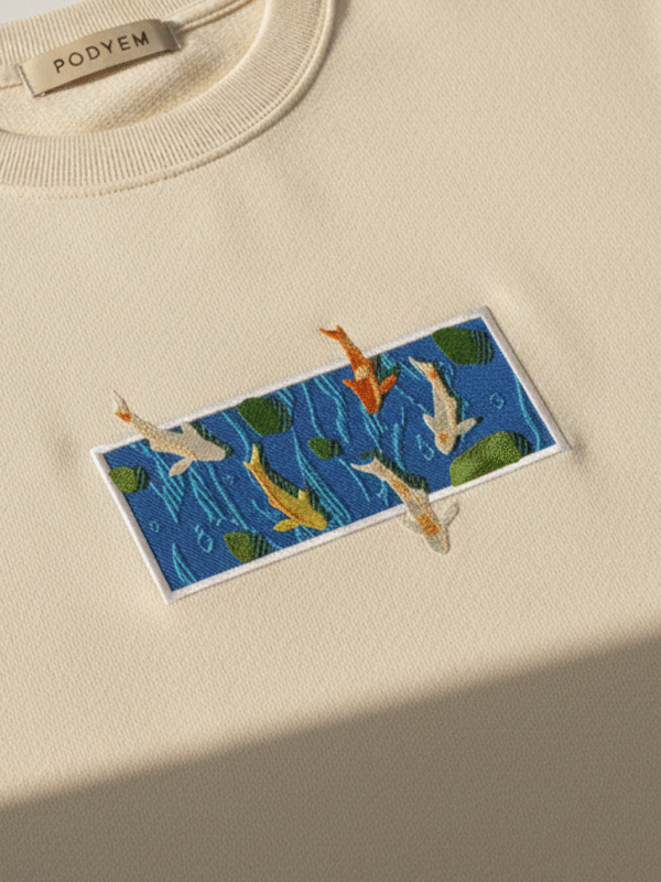 Koi Nakışlı Sweatshirt