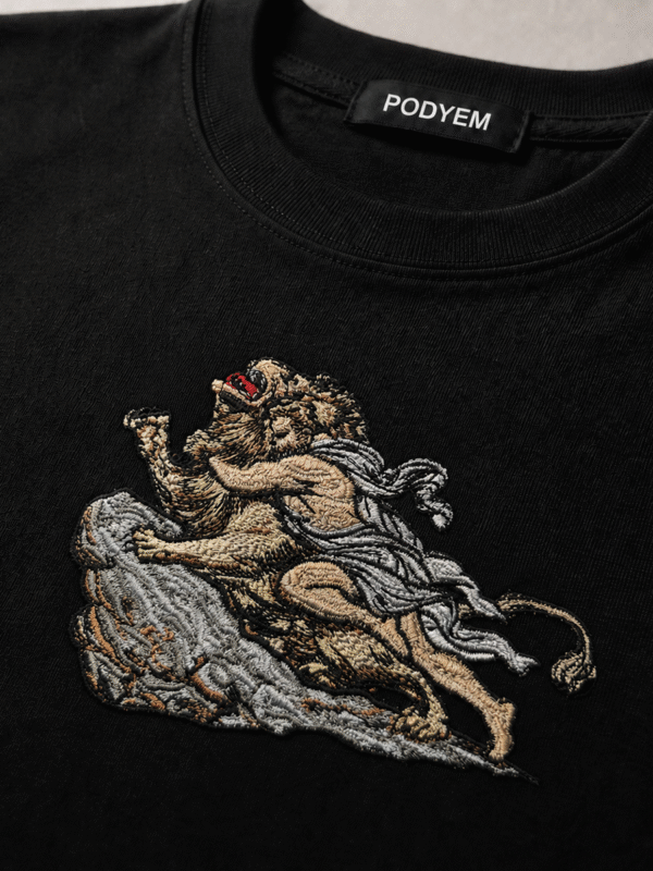 Herkül'ün Savaşı Nakışlı Oversize Tshirt