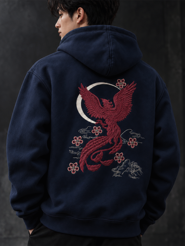 Phoenix Nakışlı Hoodie